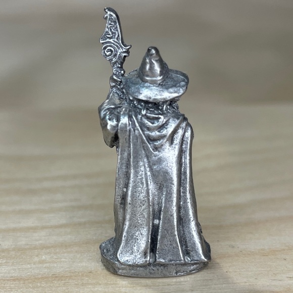 Vintage Ral Partha Pewter Dindaelus Wizard With Staff 03-063 By R. Charrette - Picture 3 of 8